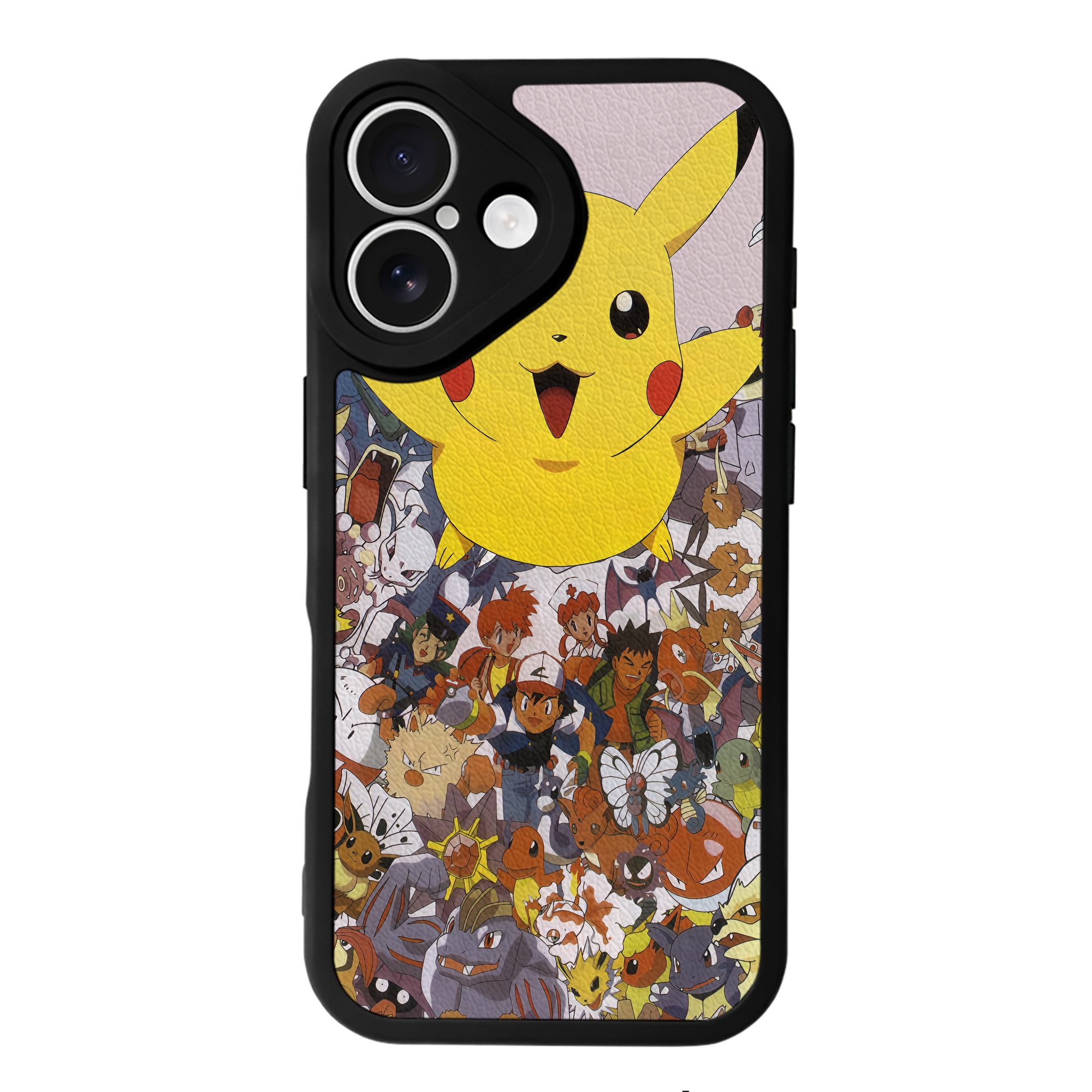 （画像用） ポケットモンスター Pokémon 【iPhone 16シリーズ対応】シリコンスマホケース（レザー調） 材質：シリコン